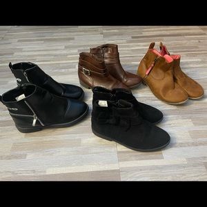 Girls ankle booties Size 3